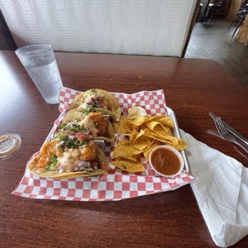 Crab Pot - Batter dipped deep fried shrimp tacos was amazing, even water tasted good... - Seafood Markets Near Me - Long Beach, Washington Crab Pot - Batter dipped deep fried shrimp tacos was amazing, even water tasted good... - Seafood Markets Near Me - Long Beach, Washington