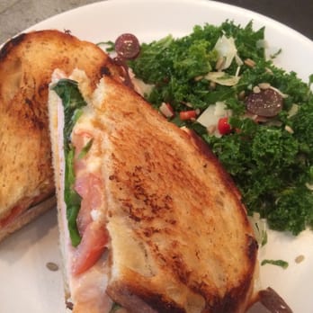 Copa Vida - Turkey panini with kale side salad - New American Near Me - Pasadena, California Copa Vida - Turkey panini with kale side salad - New American Near Me - Pasadena, California