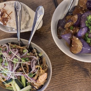 Burma Superstar - Coconut rice, Eggplant With Garlic Sauce, Garlic Noodles - Chicken - Burmese Near Me - San Francisco, California Burma Superstar - Coconut rice, Eggplant With Garlic Sauce, Garlic Noodles - Chicken - Burmese Near Me - San Francisco, California