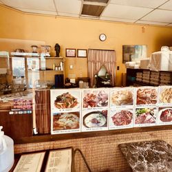 Looking into restaurant.