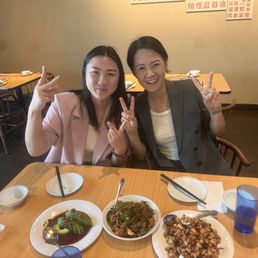 Two great friends with a great meal! Two great friends with a great meal!