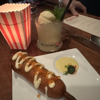 Veritas - Lobster Corn Dog - Cocktail Bars Near Me - Columbus, Ohio Veritas - Lobster Corn Dog - Cocktail Bars Near Me - Columbus, Ohio