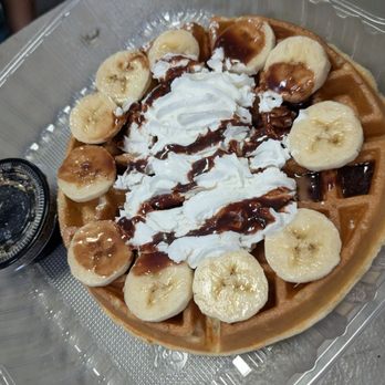 LA Social Cafe - Netulla and banana waffles - Coffee & Tea Near Me - West Covina, California