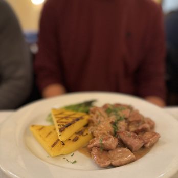 Osteria Al Doge - Fegato Alla Veneziana (Sauteed Calf Liver w/Grilled Yellow Polenta) - Italian Near Me - New York, New York Osteria Al Doge - Fegato Alla Veneziana (Sauteed Calf Liver w/Grilled Yellow Polenta) - Italian Near Me - New York, New York