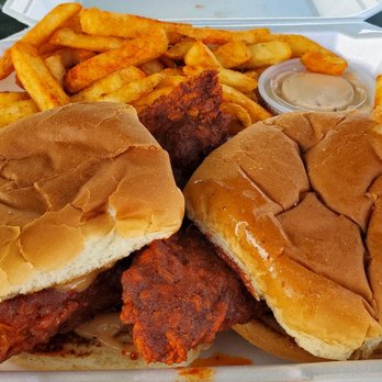 Crazy D's Hot Chicken - #2, no slaw or pickles - Chicken Shop Near Me - Reno, Nevada Crazy D's Hot Chicken - #2, no slaw or pickles - Chicken Shop Near Me - Reno, Nevada