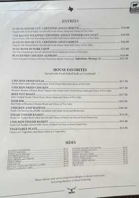 Menu photo 1 Greer's Ranch Café Stephenville, TX Menu photo 1 Greer's Ranch Café Stephenville, TX