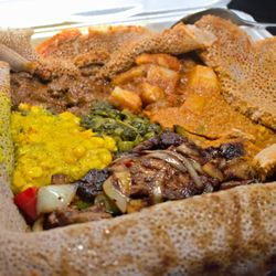 Lucy Ethiopian Restaurant - Meat Platter