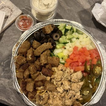 Oh Mmm Gyros - LAMB COMBO PLATTER - Desserts Near Me - Katy, Texas Oh Mmm Gyros - LAMB COMBO PLATTER - Desserts Near Me - Katy, Texas