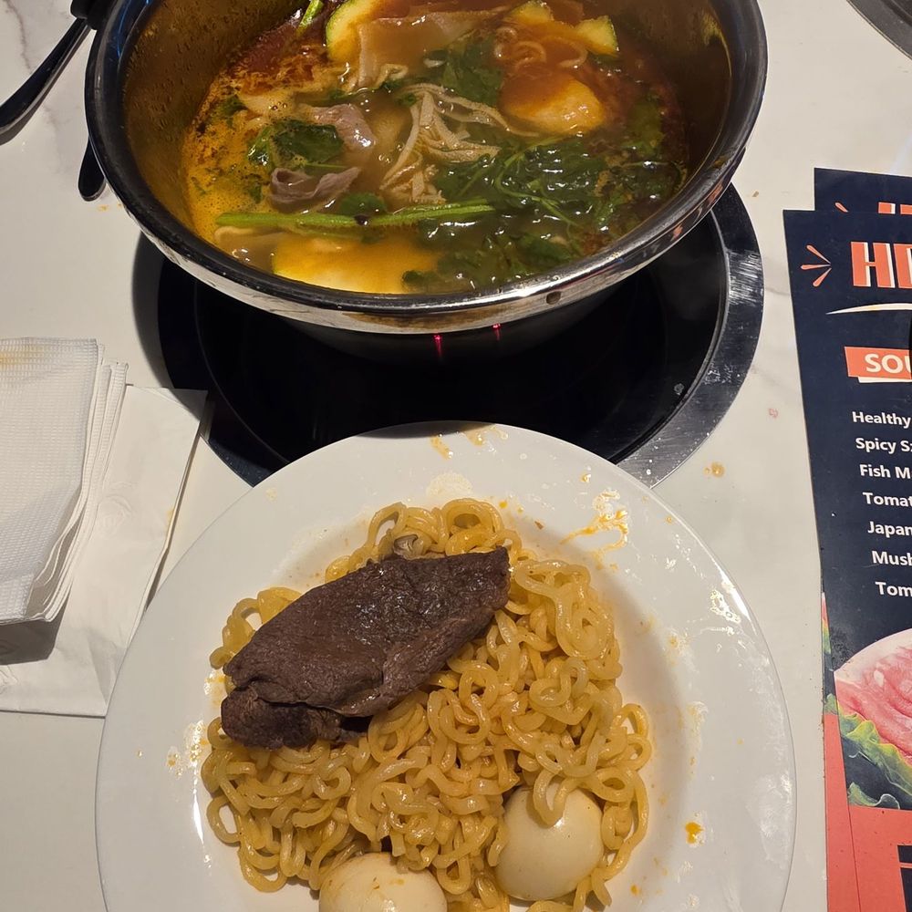 I Grill Korean BBQ & Hotpot - Tom yum hot pot and ramen with quail eggs - Barbeque Near Me - Albuquerque, New Mexico