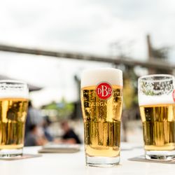 Bergmann Brauerei - Aussicht auf das Industriedenkmal Hochofen Phoenix-West