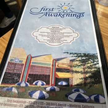First Awakenings - Menu - Breakfast & Brunch Near Me - Monterey, California