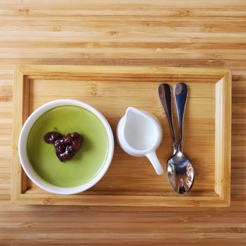 Kyuramen - Flushing - Green tea pudding - Ramen Near Me - Flushing, New York Kyuramen - Flushing - Green tea pudding - Ramen Near Me - Flushing, New York
