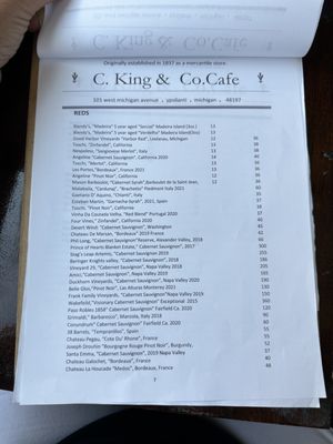 Menu photo 8 C King & Cafe Ypsilanti, MI Menu photo 8 C King & Cafe Ypsilanti, MI