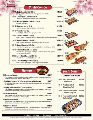 Menu photo 4 Nikko Sushi Broken Arrow, OK