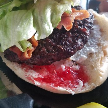Pickle Barrel Restaurant - Burger with pepper jelly and cream cheese - New American Near Me - Chattanooga, Tennessee Pickle Barrel Restaurant - Burger with pepper jelly and cream cheese - New American Near Me - Chattanooga, Tennessee