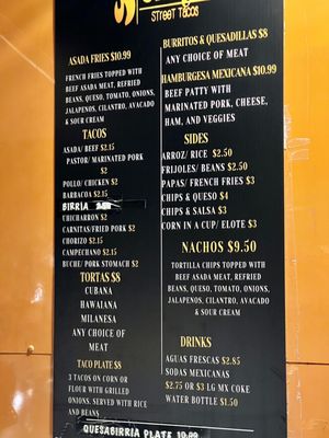 Menu photo 1 Chuy’s Street Tacos Bellmead, TX