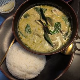 Green curry - $16. Awesome flavors! Great amount of ingredients! Beware of their "mild" spiciness. Lol!!