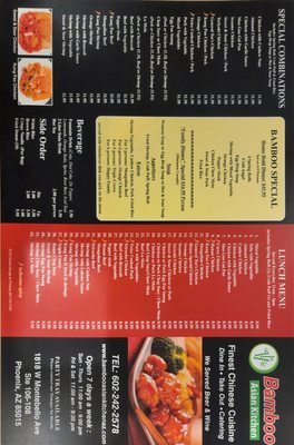 Menu photo 8 Bamboo Asian Kitchen Phoenix, AZ Menu photo 8 Bamboo Asian Kitchen Phoenix, AZ