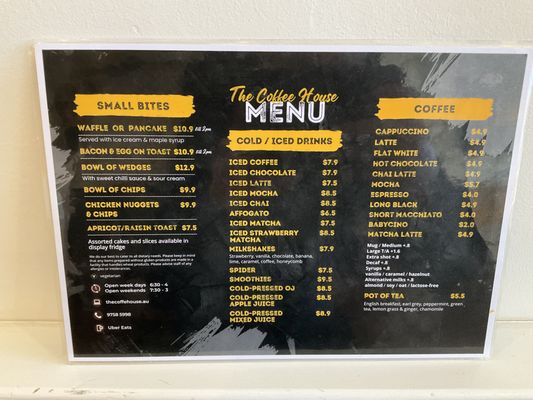 Menu photo 8 Koffee Bar Ferntree Gully, VIC Menu photo 8 Koffee Bar Ferntree Gully, VIC