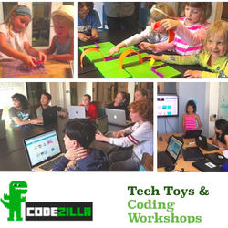 Codezilla Kids - Coding and tech toy workshops, parties and camps for kids in Toronto.