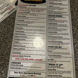 Downunder Pub - Menu as of 4.16.24
