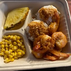 Kaya's Store - Spicy garlic shrimp from one of the food trucks. Wonderful.