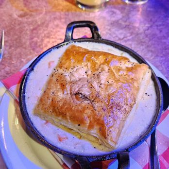 West Saloon & Kitchen - Cast Iron Chicken Pot Pie - American Near Me - Denver, Colorado West Saloon & Kitchen - Cast Iron Chicken Pot Pie - American Near Me - Denver, Colorado