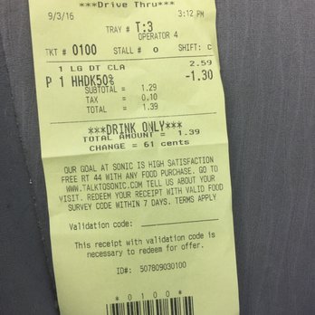 Sonic Drive-In - Half price drinks 2pm-4pm everyday - Burgers Near Me - Wesley Chapel, Florida Sonic Drive-In - Half price drinks 2pm-4pm everyday - Burgers Near Me - Wesley Chapel, Florida