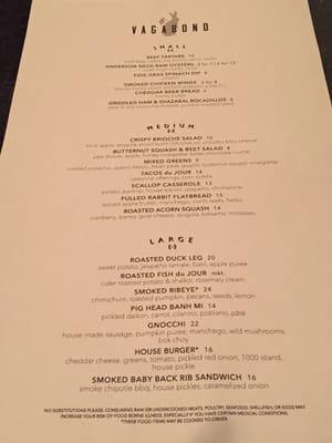 Menu photo 7 Vagabond Richmond, VA Menu photo 7 Vagabond Richmond, VA