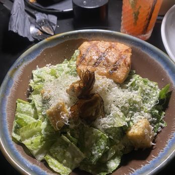 insideOUT - Caesar salad with salmon - Lounges Near Me - San Diego, California insideOUT - Caesar salad with salmon - Lounges Near Me - San Diego, California