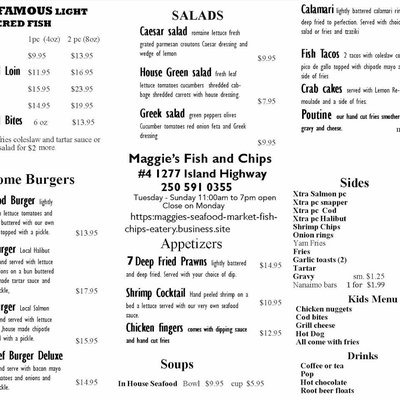 Menu photo 3 Maggie's Seafood Market Nanaimo, BC