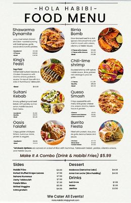 Menu photo 2 Hola Habibi Hollywood, MD Menu photo 2 Hola Habibi Hollywood, MD