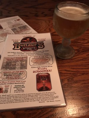 Menu photo 2 Bonzer's Sandwich Pub Grand Forks, ND