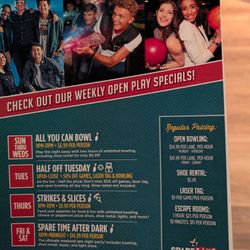Spare Time - Madison - Weekly Specials