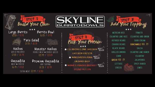 Menu photo 5 Skyline Burrito Bowls Lufkin, TX Menu photo 5 Skyline Burrito Bowls Lufkin, TX