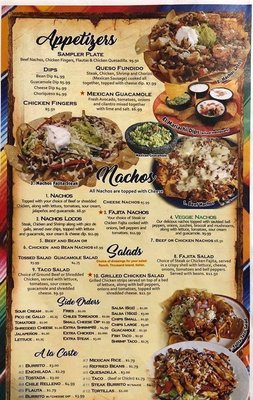 Menu photo 2 Fajitas Mexican Restaurent DeFuniak Springs, FL
