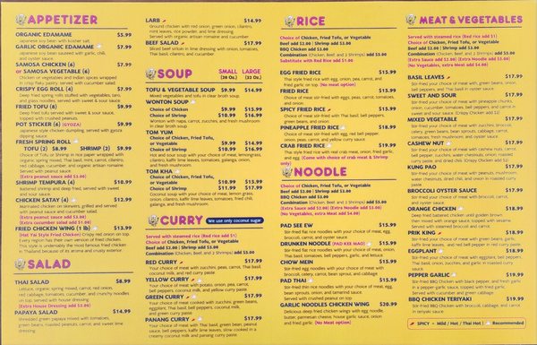 Menu photo 5 Banana Thai Cafe Pasadena, CA Menu photo 5 Banana Thai Cafe Pasadena, CA