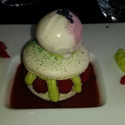 Le Grand Bleu - Macaron pistache/framboise