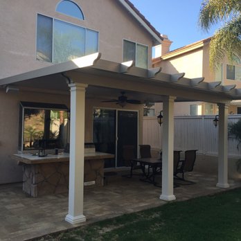 Patio Warehouse - Patio Cover, Belgrade Pavers and Fire Pit. - Patio Coverings Near Me - Orange, California