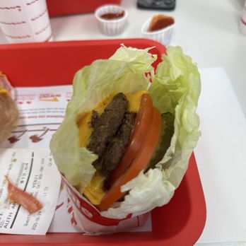 In-N-Out Burger - Double double, protein style - Fast Food Near Me - Mountain View, California