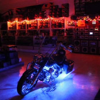 Audio Matrix - Harley Davidson with some light action from Audio Matrix in Torrance. - Car Stereo Installation Near Me - Torrance, California Audio Matrix - Harley Davidson with some light action from Audio Matrix in Torrance. - Car Stereo Installation Near Me - Torrance, California