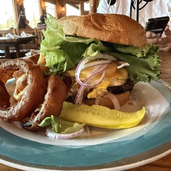 Black Pearl Restaurant - Burger with pastrami and a fried egg - Bars Near Me - Parker, Arizona