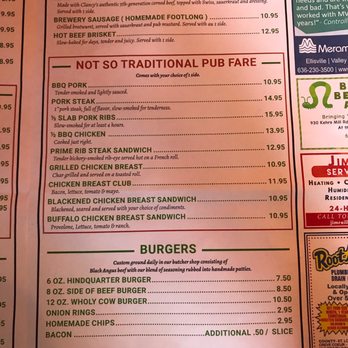 Clancy's Irish Pub - Menu - American Near Me - Ballwin, Missouri