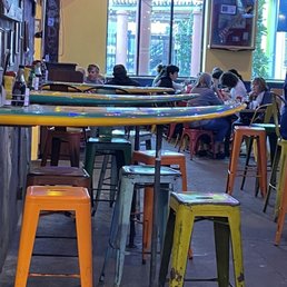 Surf board tables