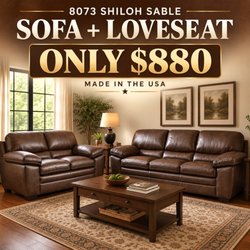 Crazy Mattress Man - 8073 Shiloh Sable Sofa/love $880
