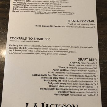 L.A. Jackson - Cocktail Bars Near Me - Nashville, Tennessee L.A. Jackson - Cocktail Bars Near Me - Nashville, Tennessee