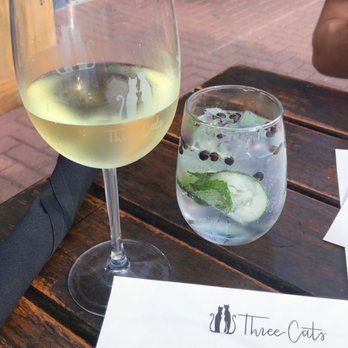 Three Cats - riesling and a very refreshing G&T! - New American Near Me - Clawson, Michigan Three Cats - riesling and a very refreshing G&T! - New American Near Me - Clawson, Michigan