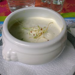 Rigi Klösterli - Blumenkohl Lauchcrèmesuppe.