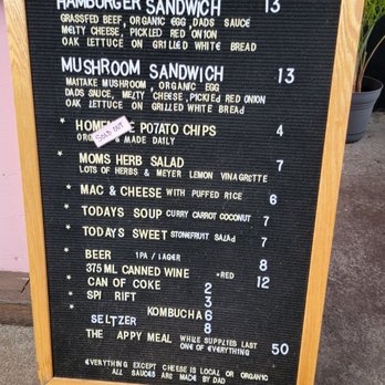 Dad's Luncheonette - Menu - New American Near Me - Half Moon Bay, California