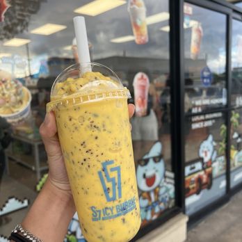 S7 Icy Bubble - Mango rice yogurt drink - Bubble Tea Near Me - Waianae, Hawaii